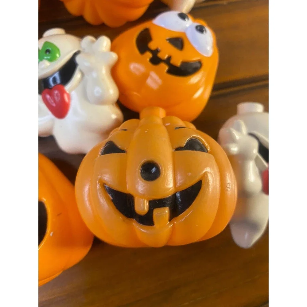 19 Halloween Blow Mold Light Strand Covers Silly Ghost 2 Styles Of Pumpkins